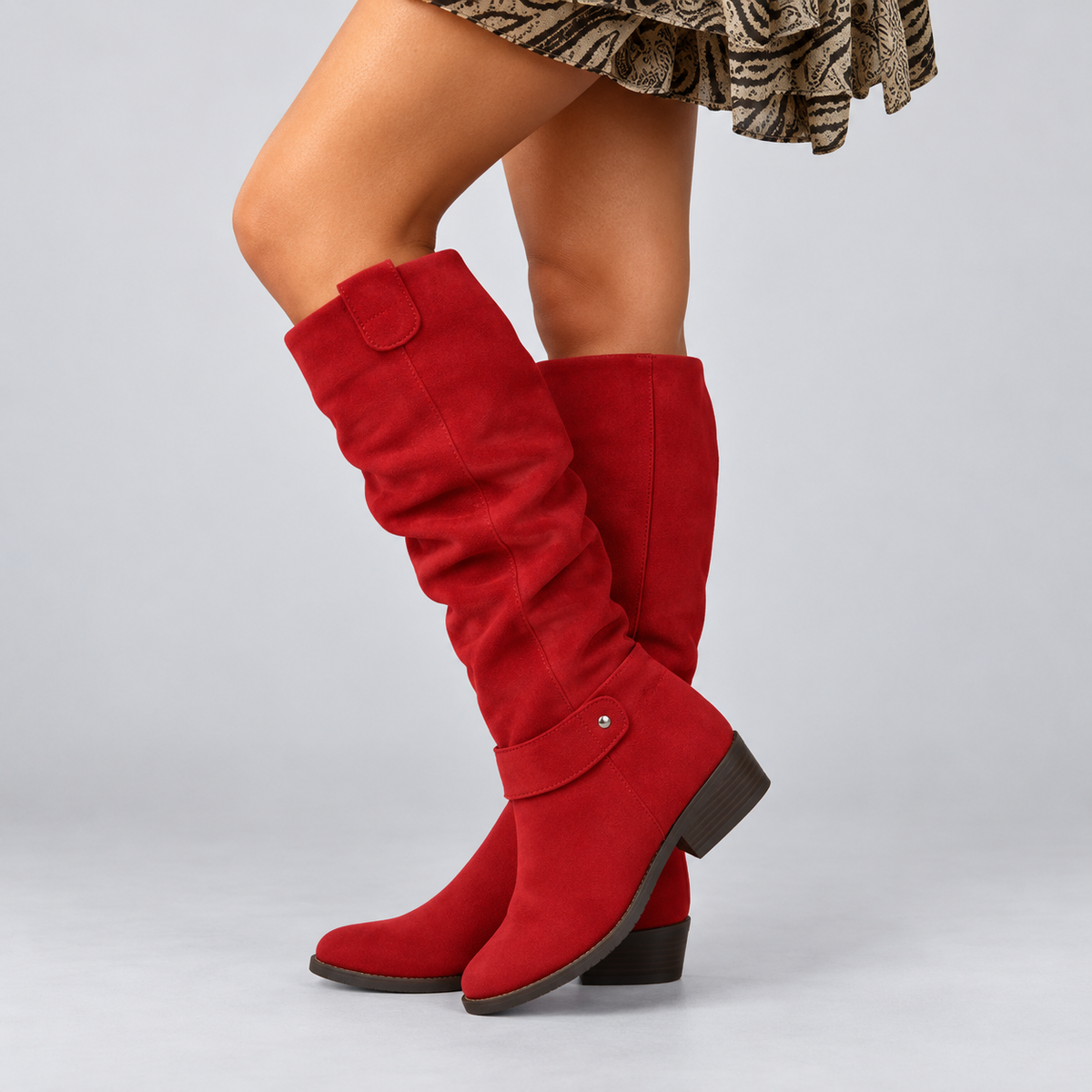 Josie | Cushioned Slouchy Knee-High Boots