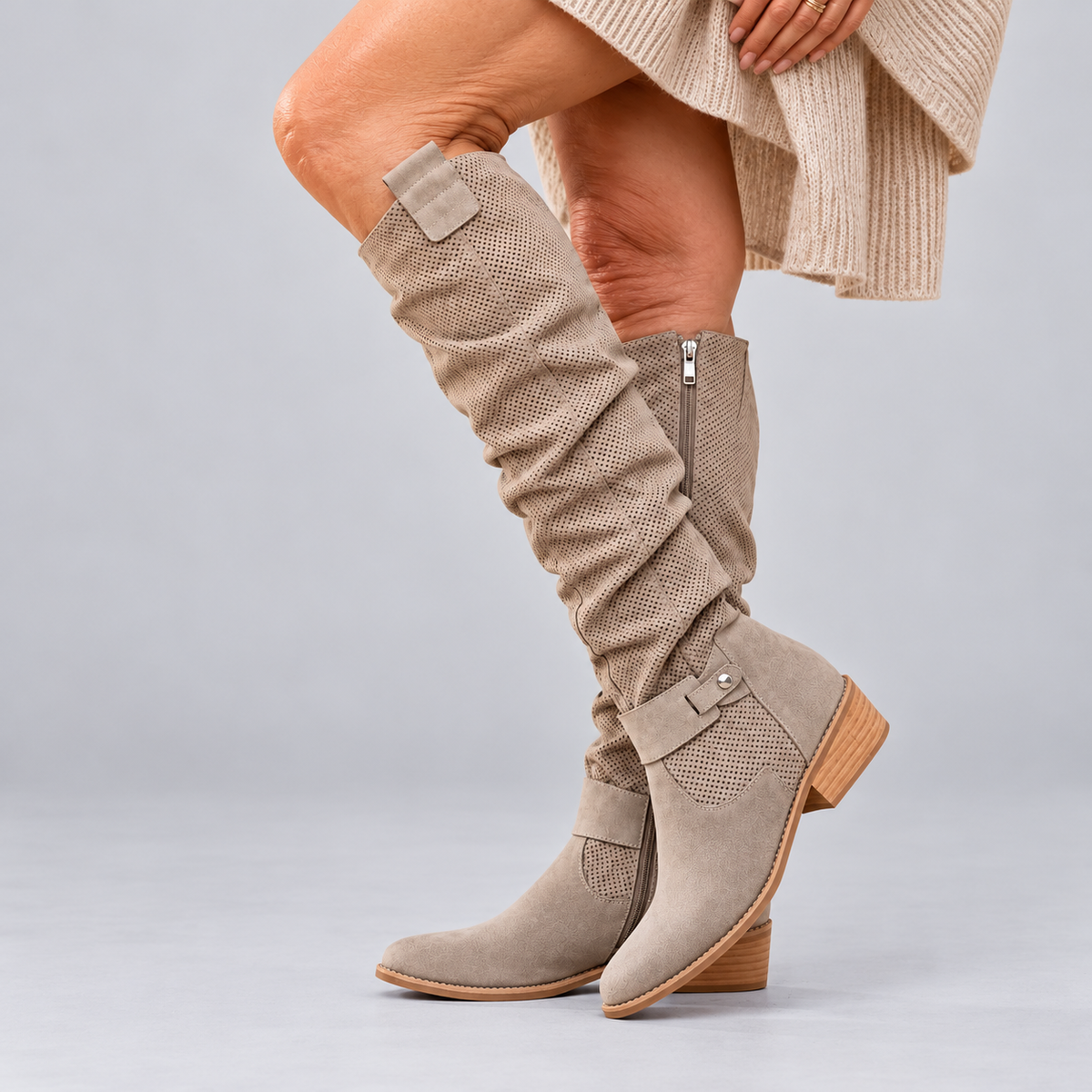 Josie | Cushioned Slouchy Knee-High Boots