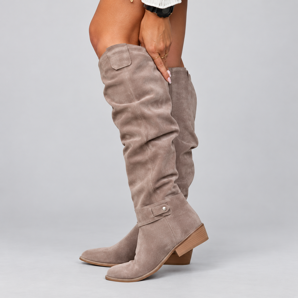 Josie | Cushioned Slouchy Knee-High Boots